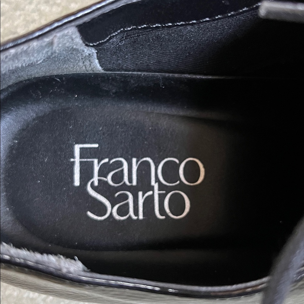 Franco Sarto Black Patent Leather Oxfords, Women’s Size 8M - Picture 2 of 5